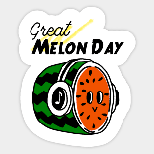 It's a great melon day melody! Sticker